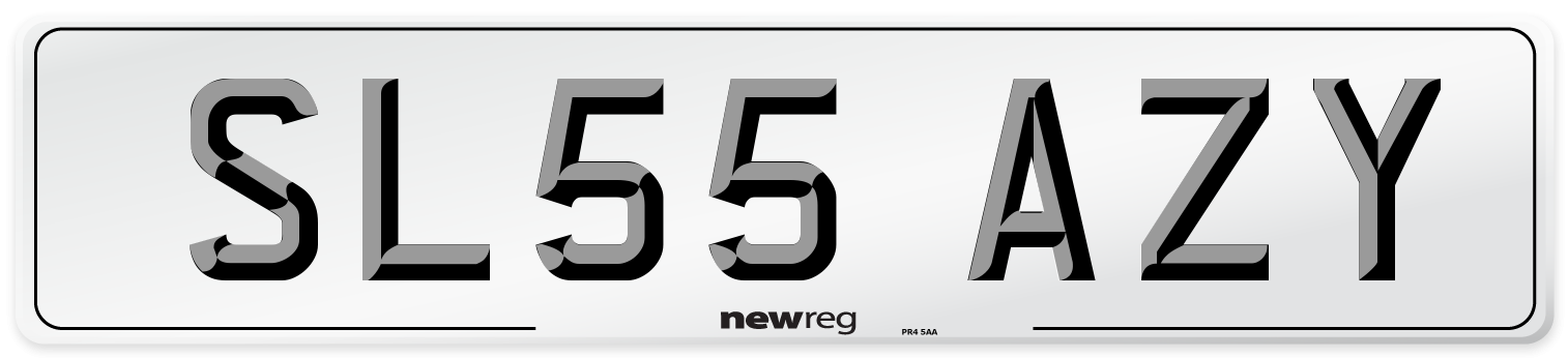 SL55 AZY Number Plate from New Reg